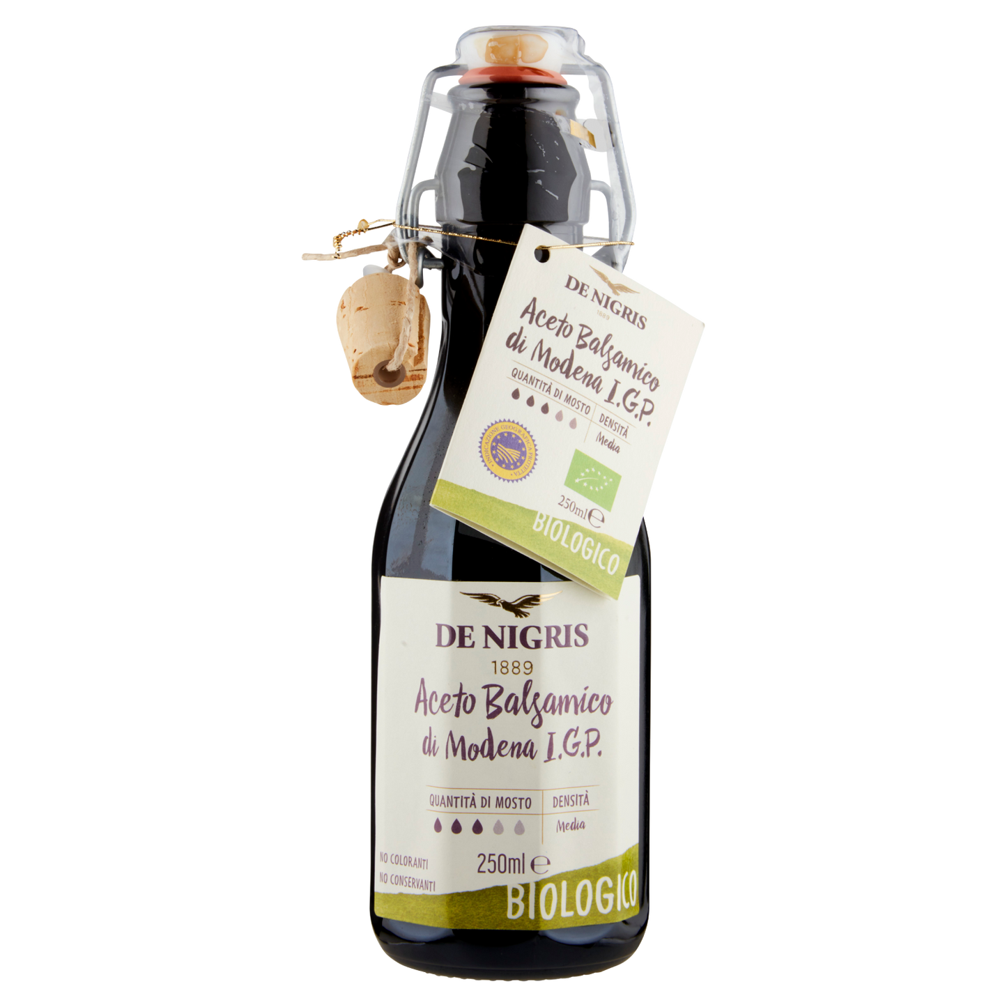De Nigris Organic Balsamic Vinegar of Modena PGI 250ml