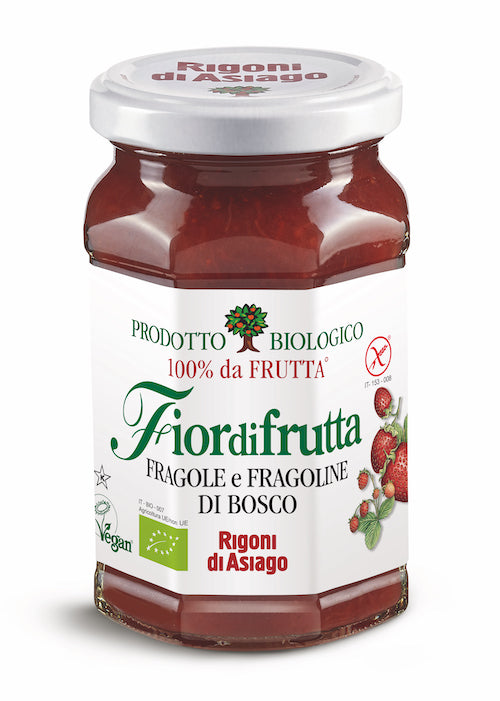Rigoni Organic Strawberries & Wild Strawberries Jam 250g