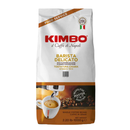 Kimbo Barista Delicato Light Roast Coffee Beans 1kg